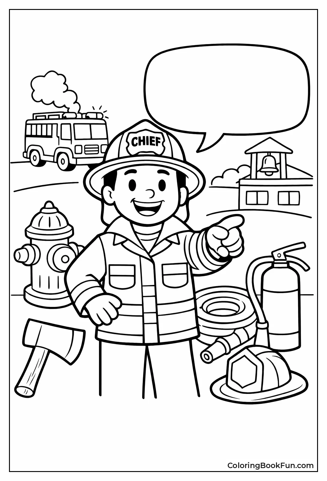 Fire Chief Points Forward