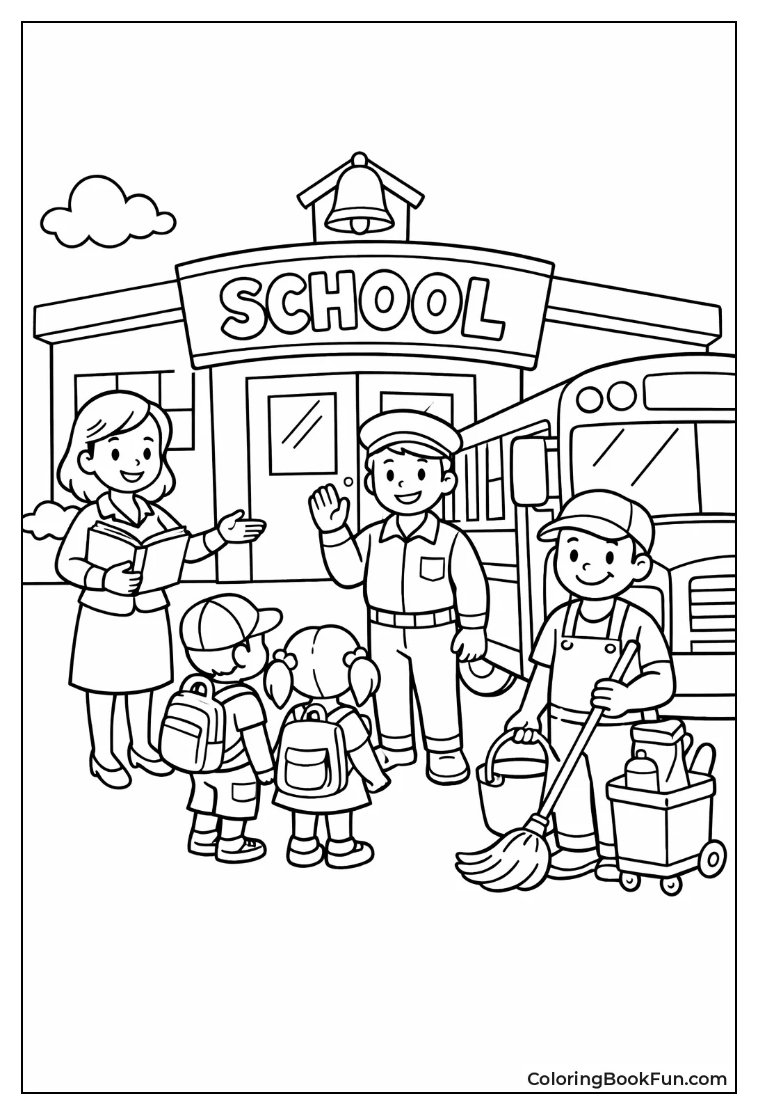 School Team at Entrance