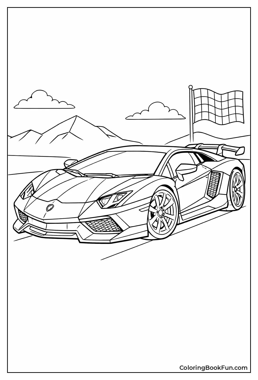 Intricate Lamborghini Aero Curves