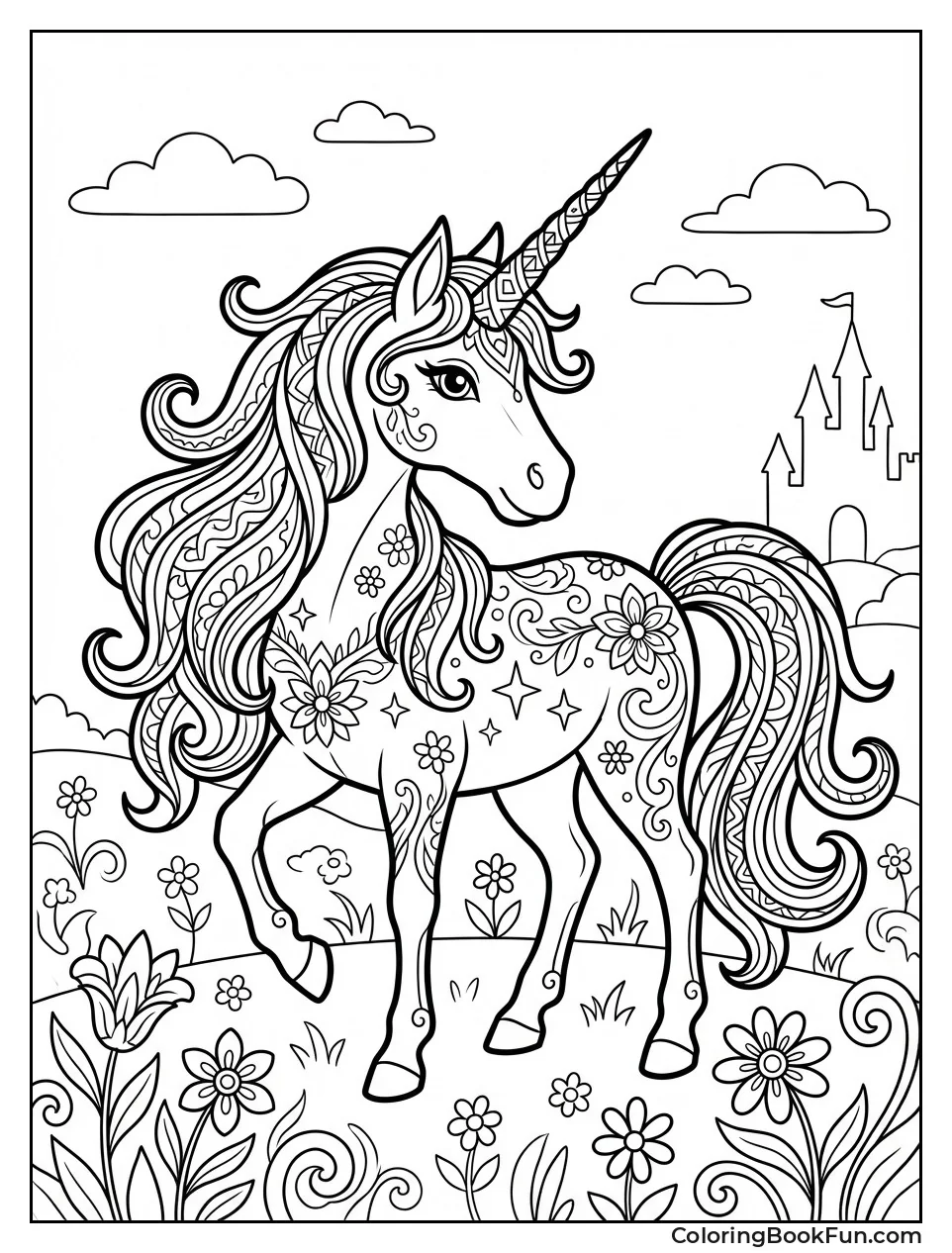 Complex Unicorn with Details