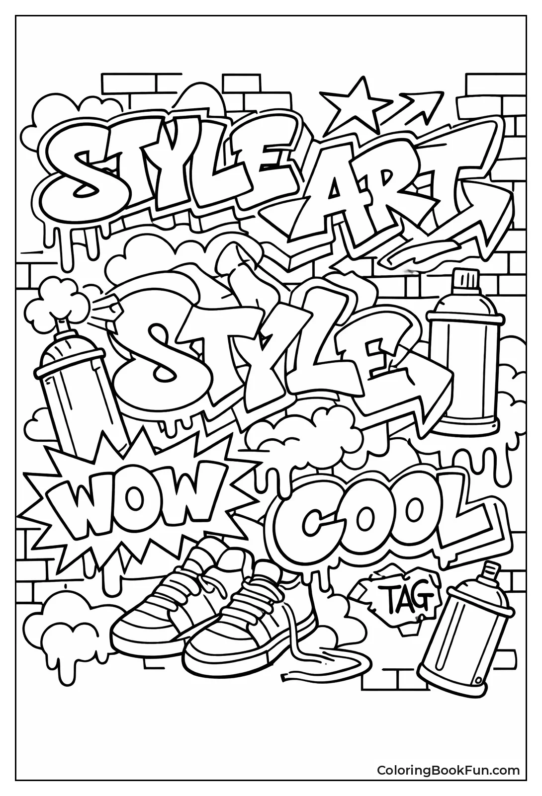 Complex Wildstyle Graffiti