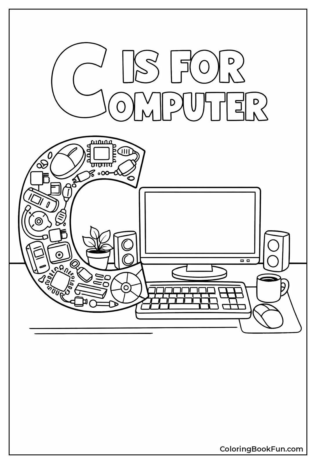 Letter C Computer Parts