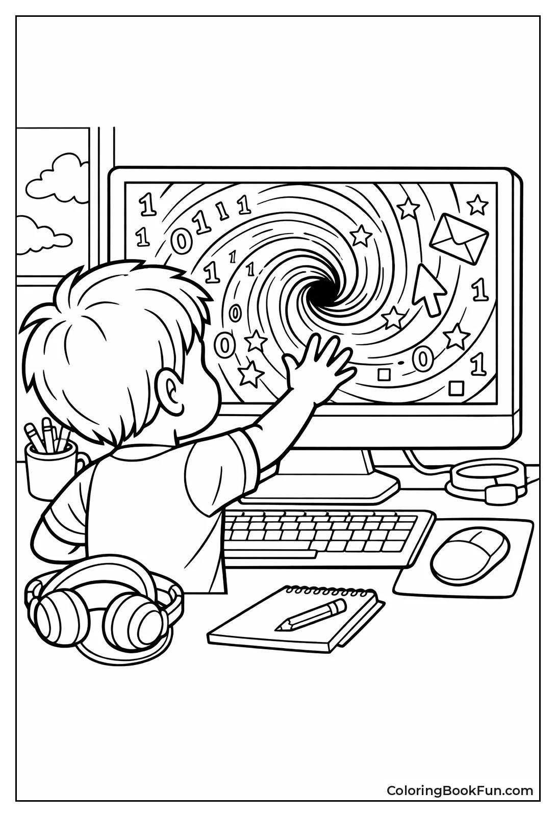 Hand Reaches Portal Screen