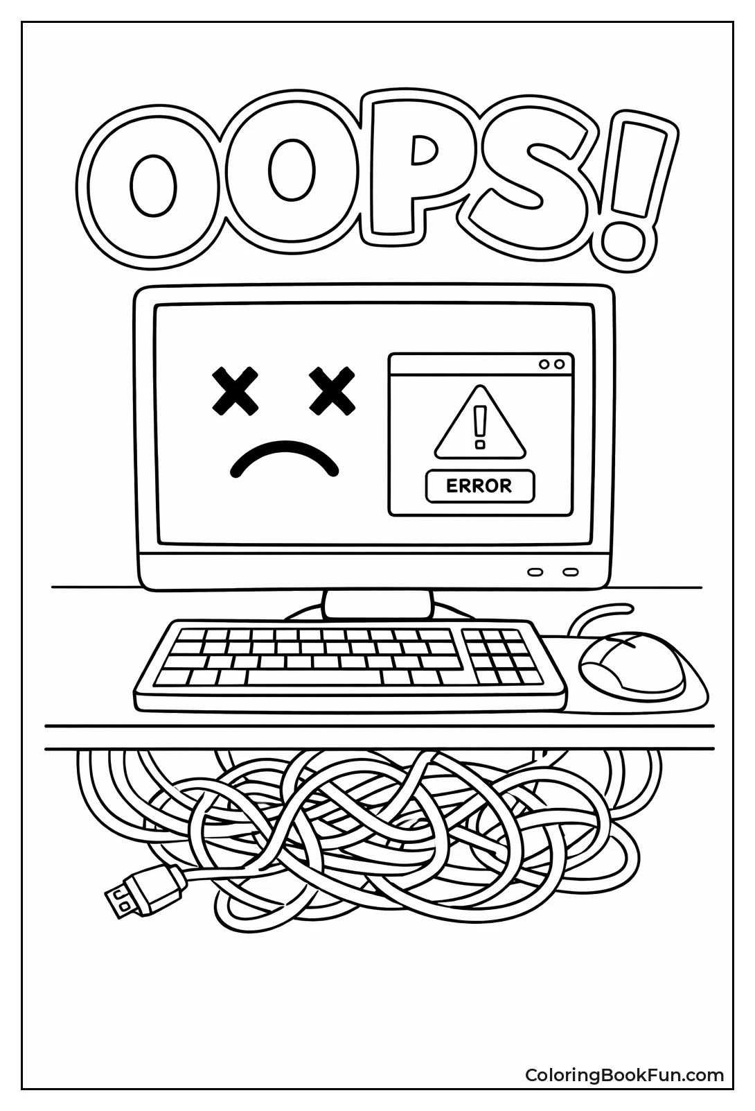 Sad Error Screen Mess