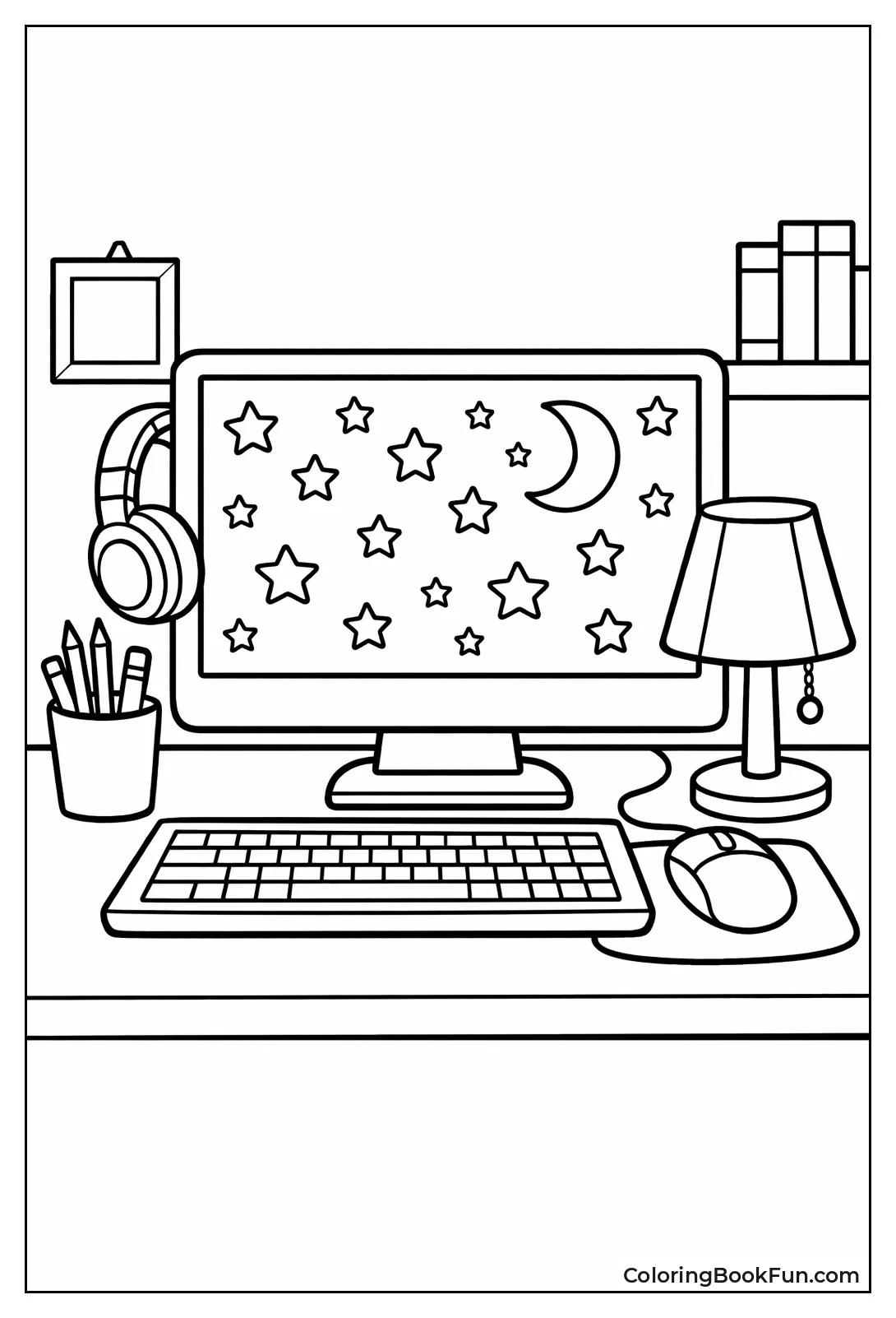 Night Glow Computer Desk