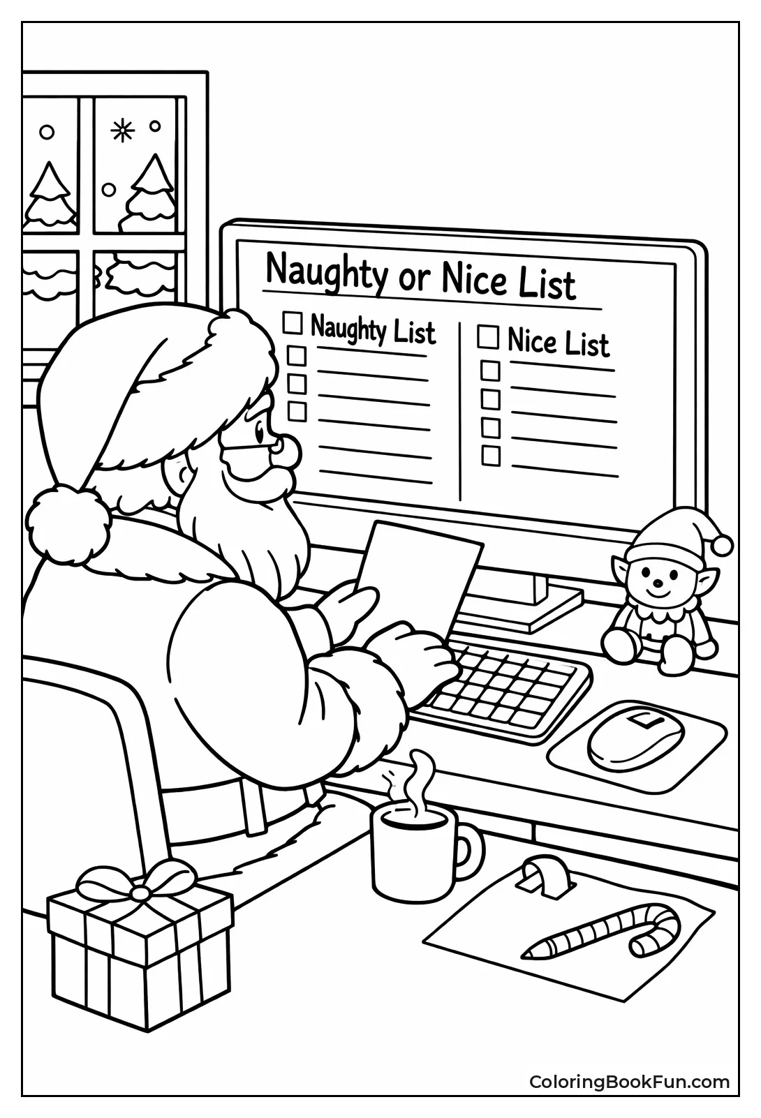 Santa Checks Naughty List