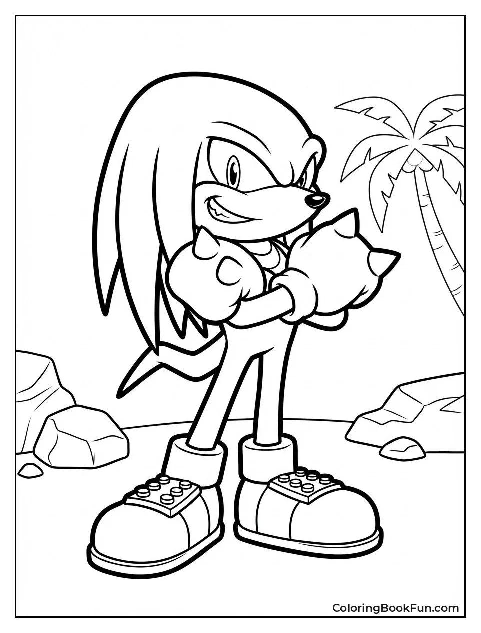 Knuckles Posing with Crossed Arms