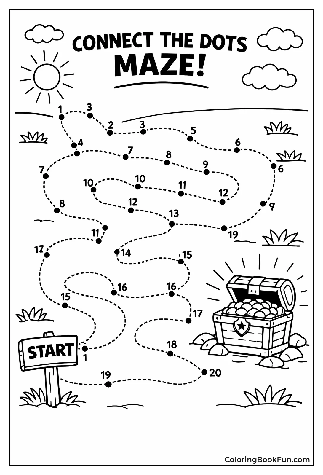 Dots Reveal Maze Path