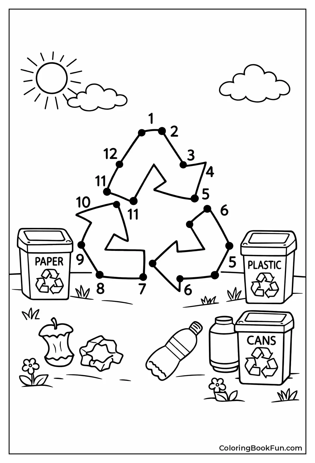 Connect Dots to Make Symbol