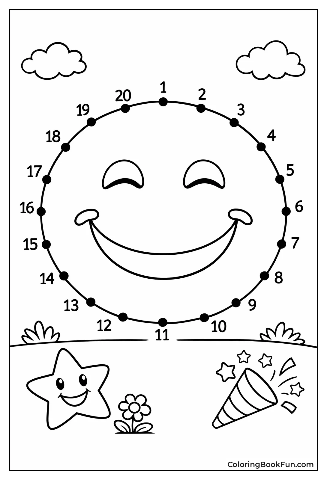 Connect Dots to Smiley