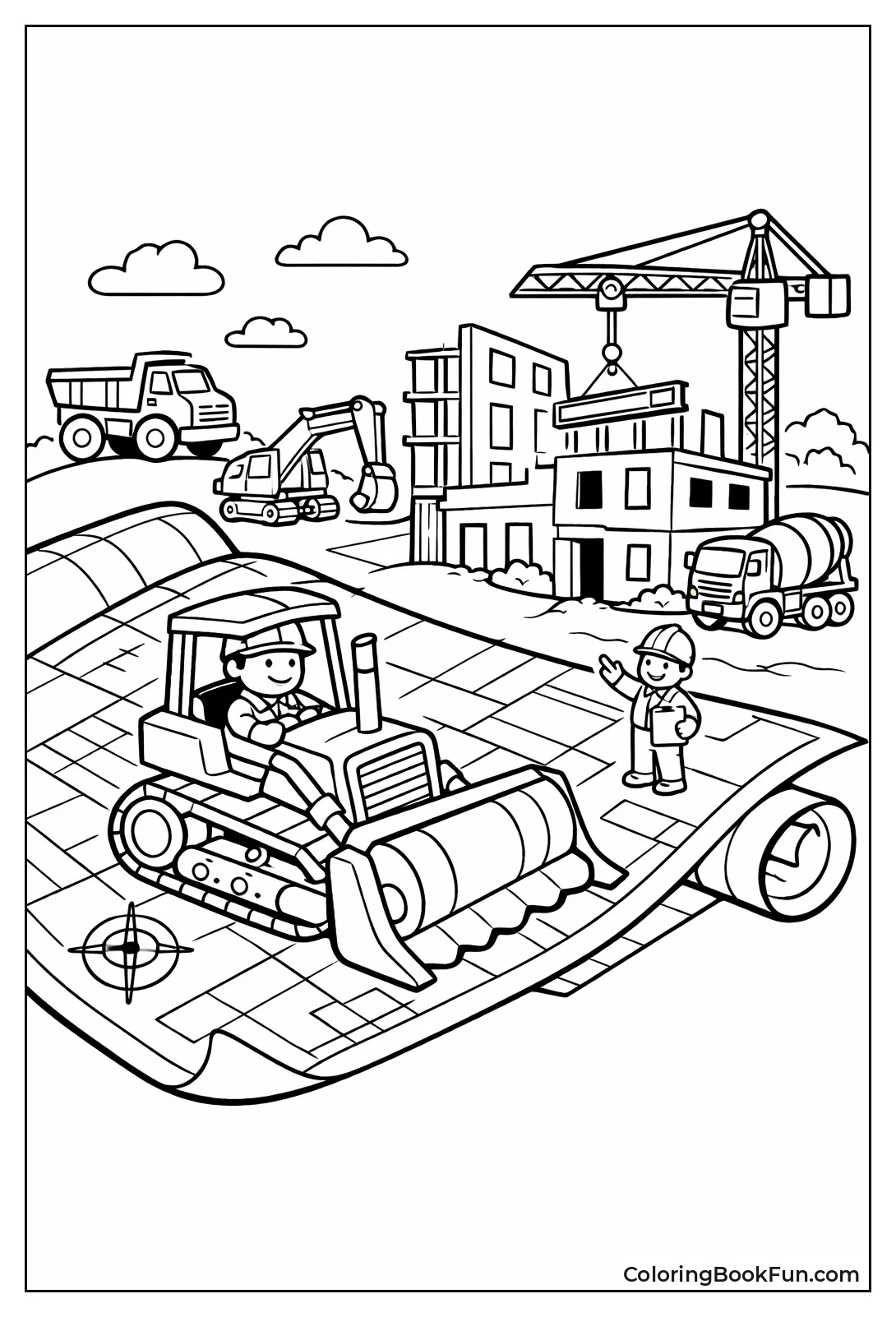 Bulldozer Crossing Blueprint
