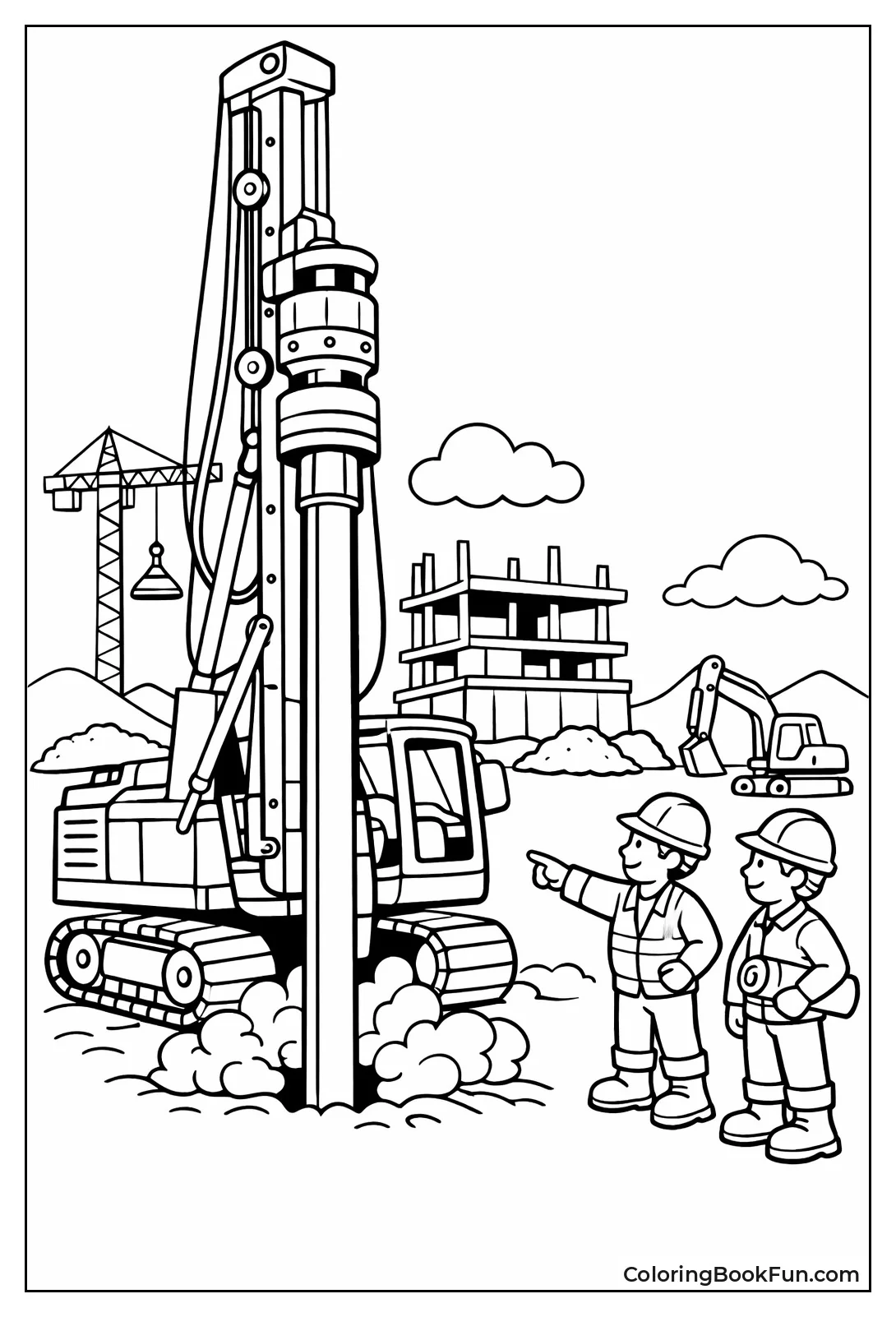 Piling Rig Driving Post