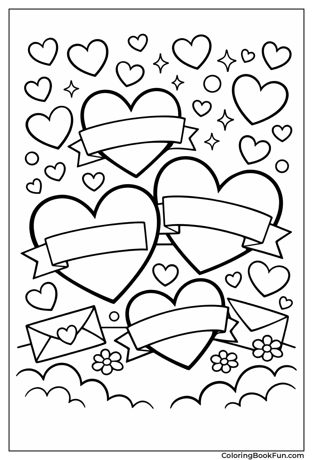 Blank Message Conversation Hearts