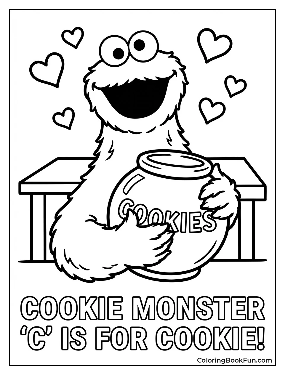 Cookie Monster Hugs Cookie Jar