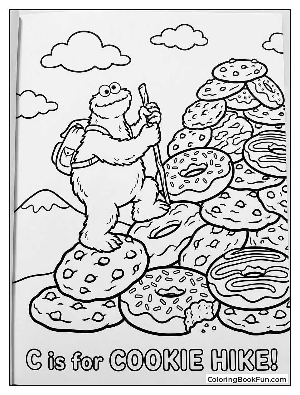 Cookie Monster Hikes Cookie Mountain