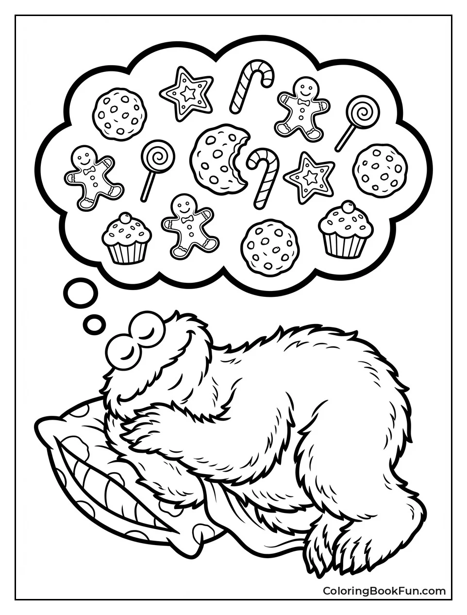 Cookie Monster Dreams of Cookies