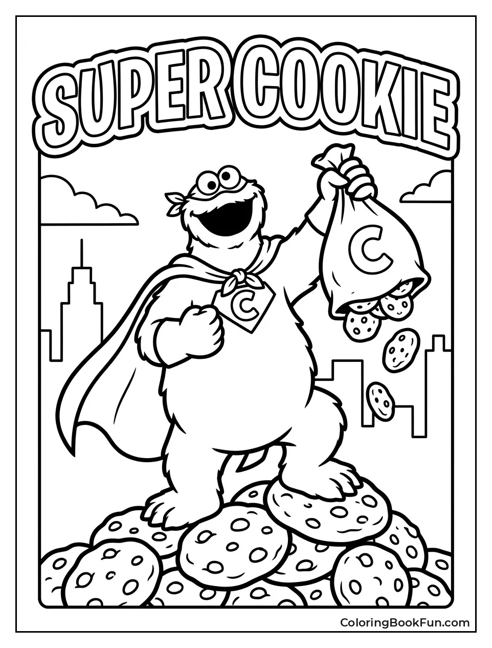 Super Cookie Monster Saves Cookies