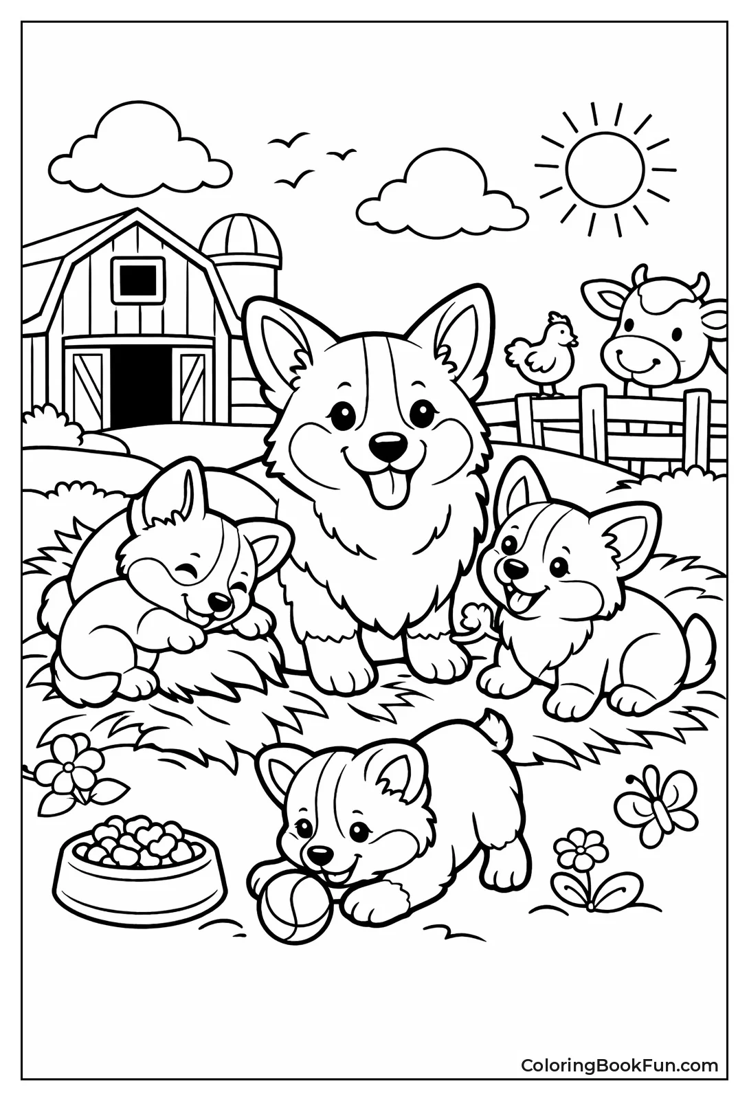 Corgi Family Group