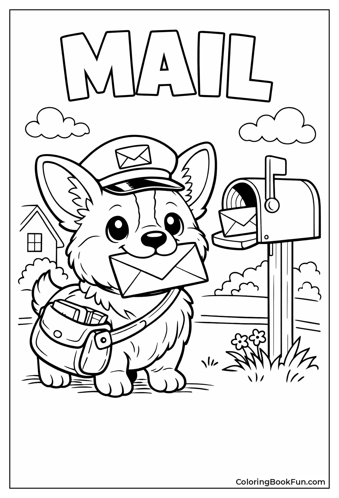 Corgi Mail Carrier