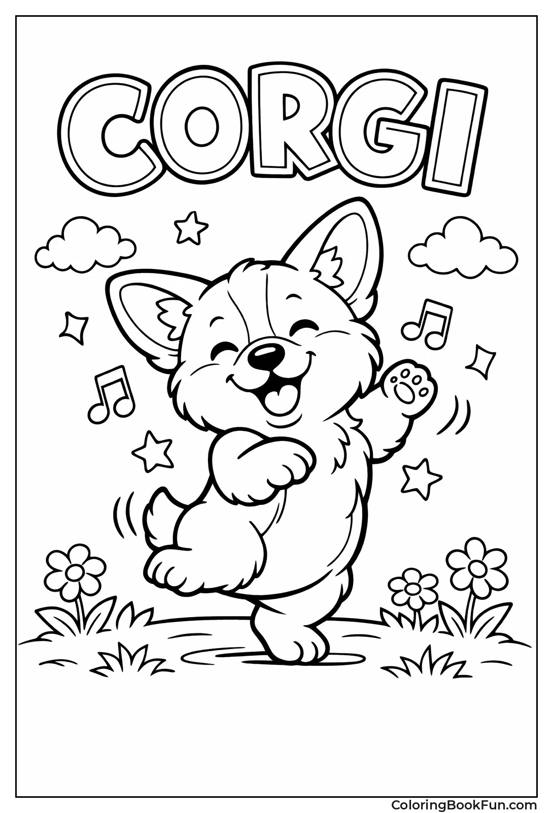 Corgi Puppy Dancing on Legs