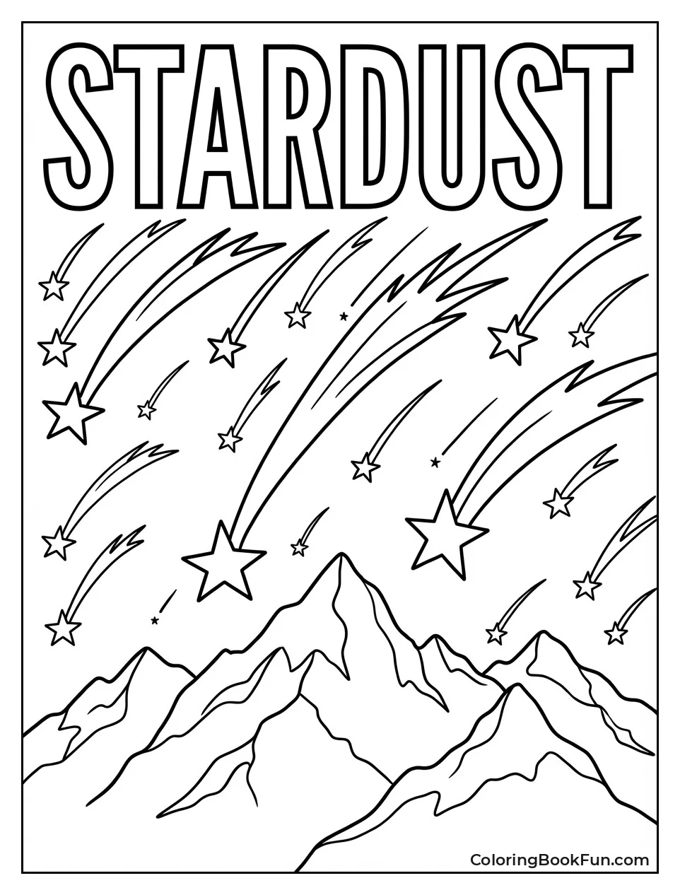 Meteors Rain over Mountains