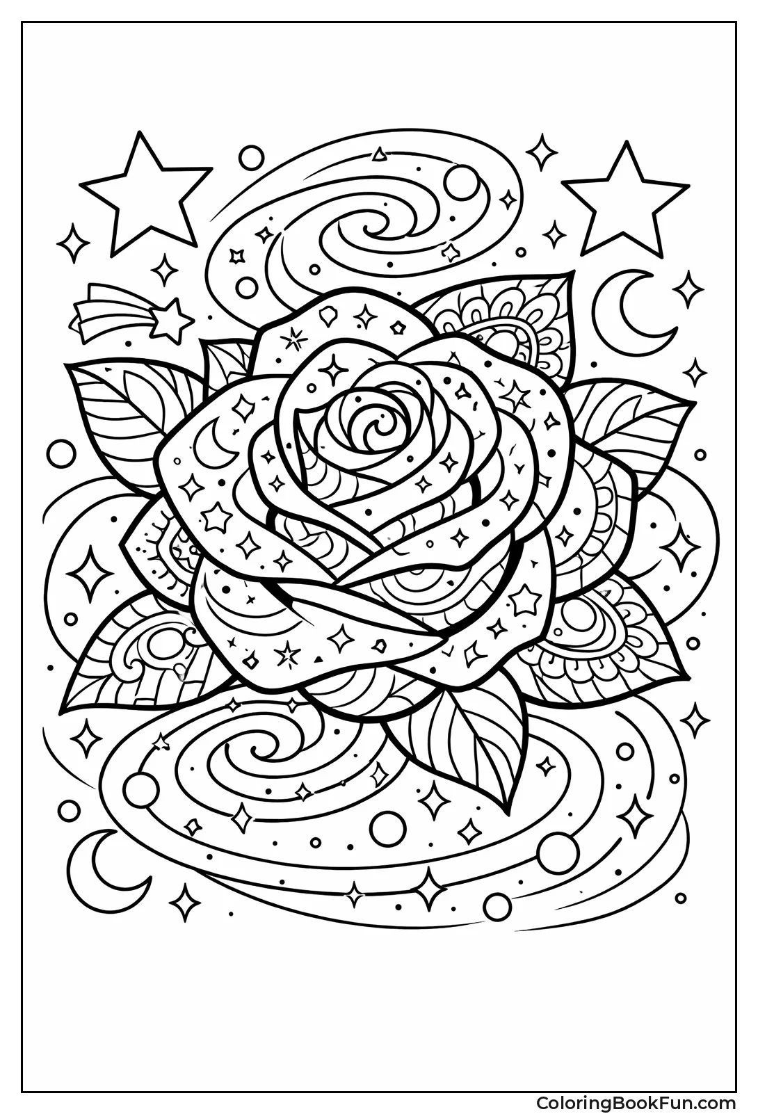 Cosmic Rose Mandala