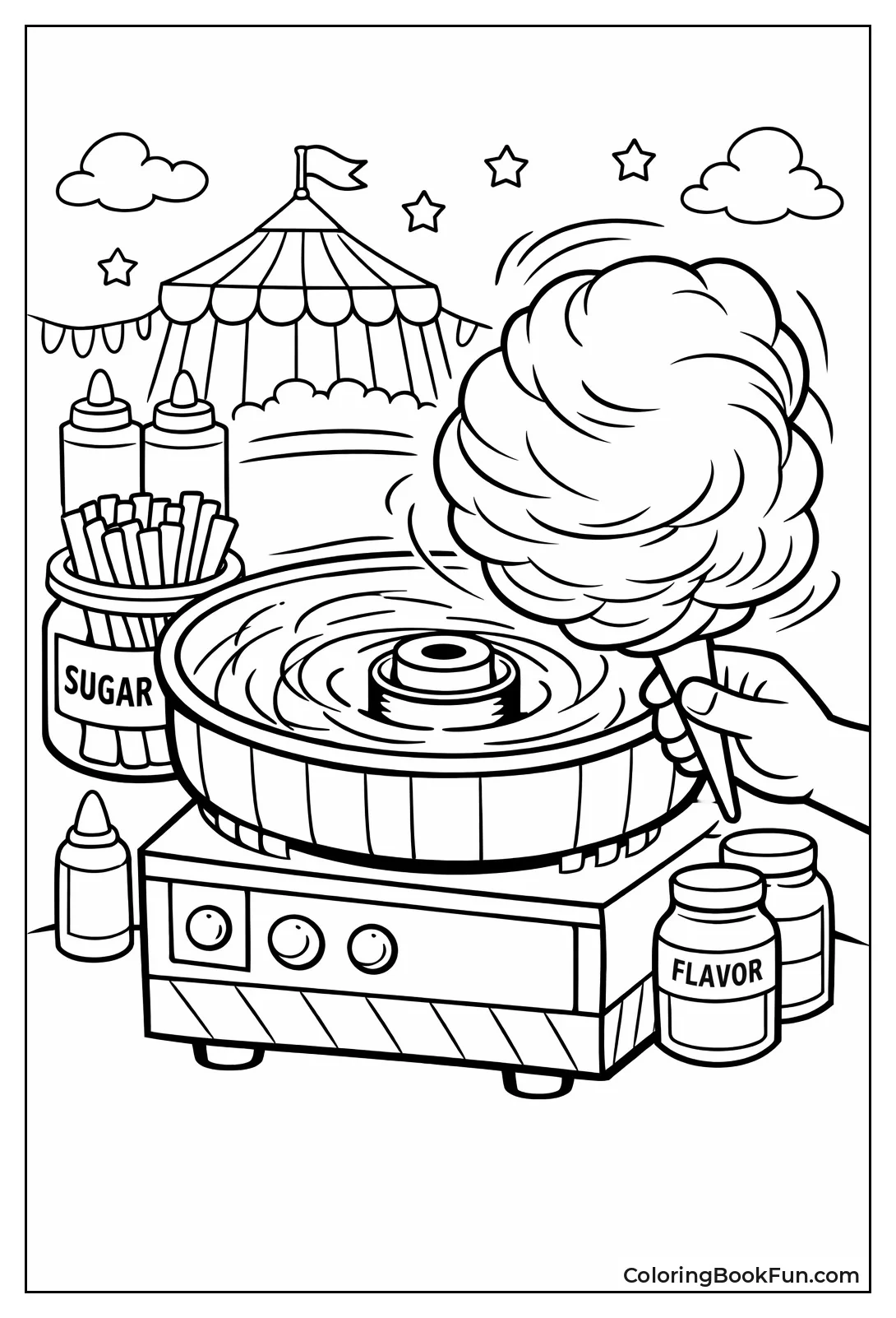Spinning Cotton Candy Machine