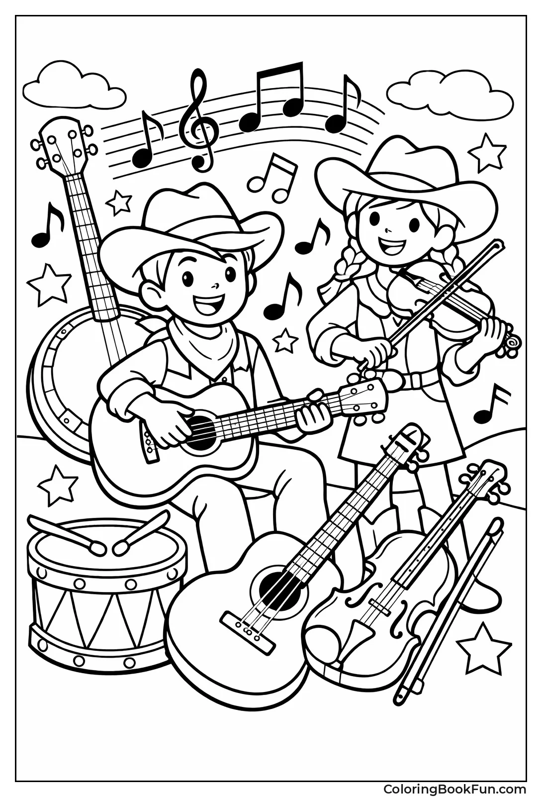Country Banjo and Guitar