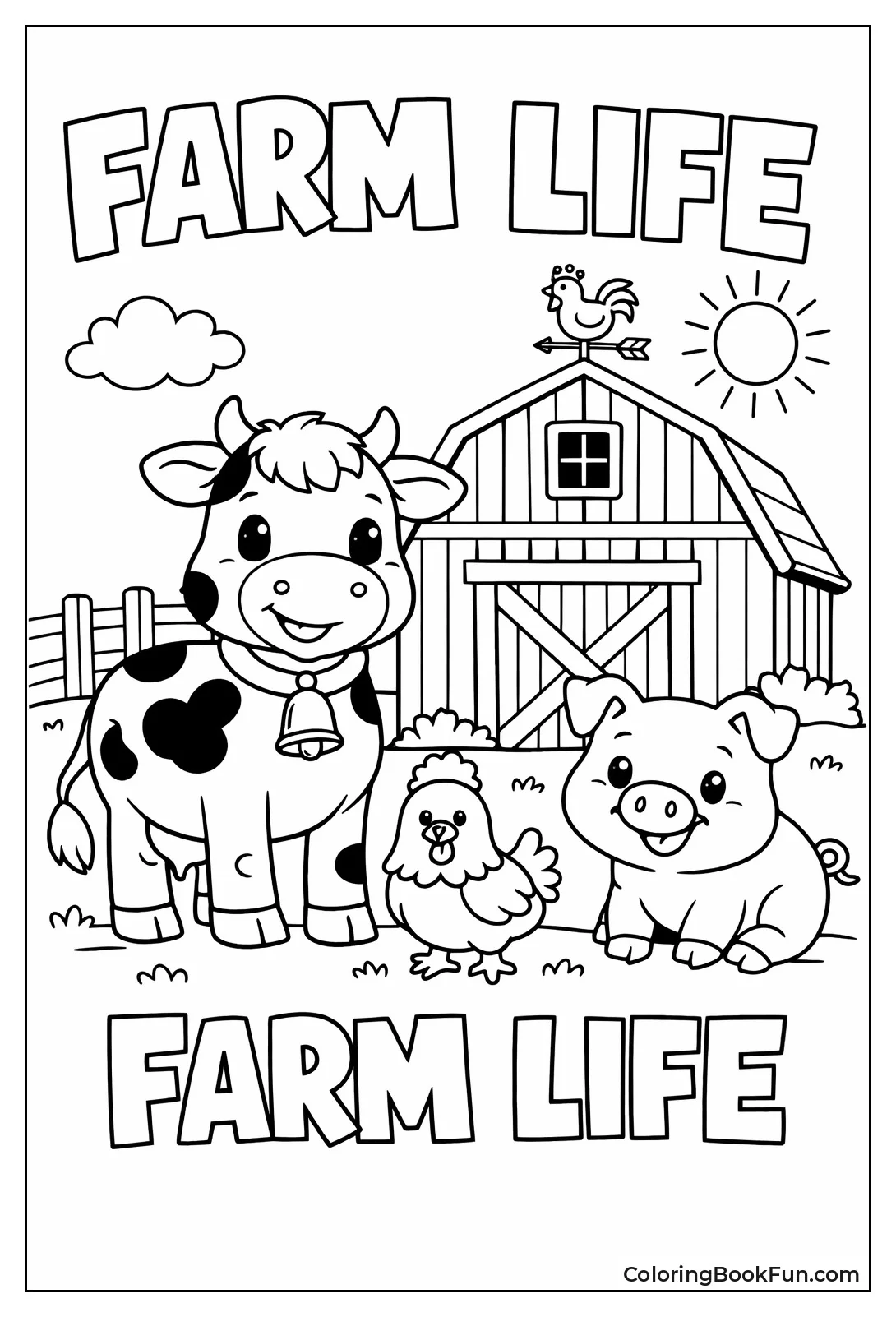 Cow Chicken Pig Friends