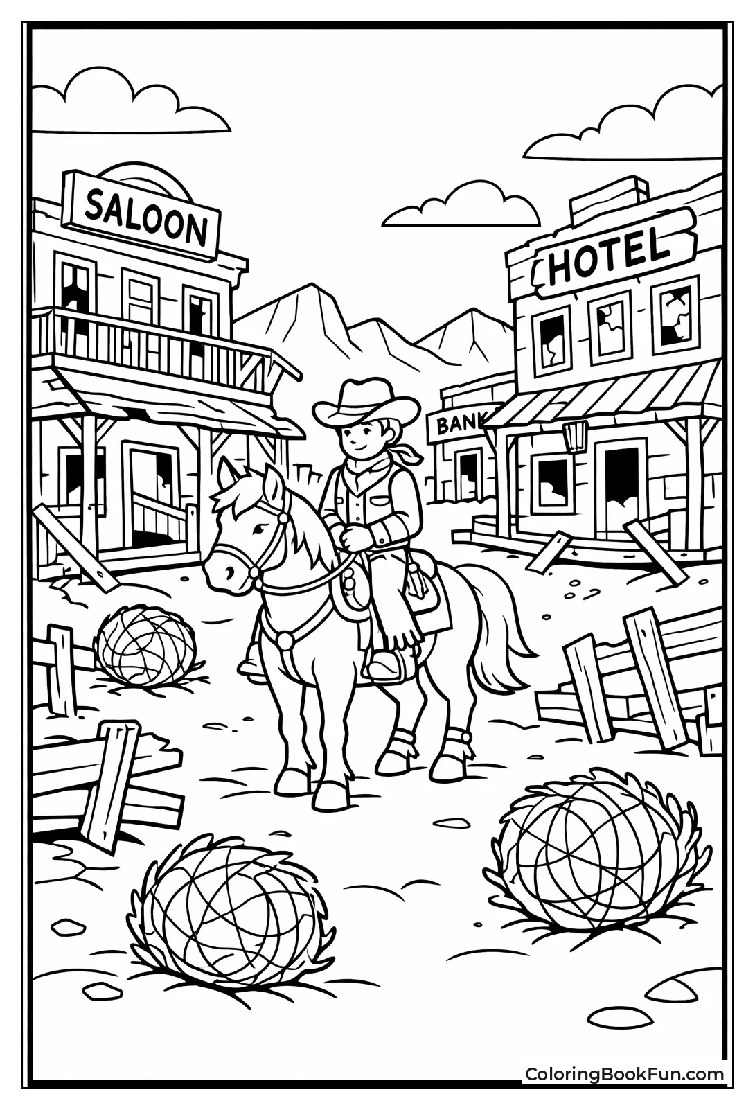 Ghost Town Tumbleweed Street