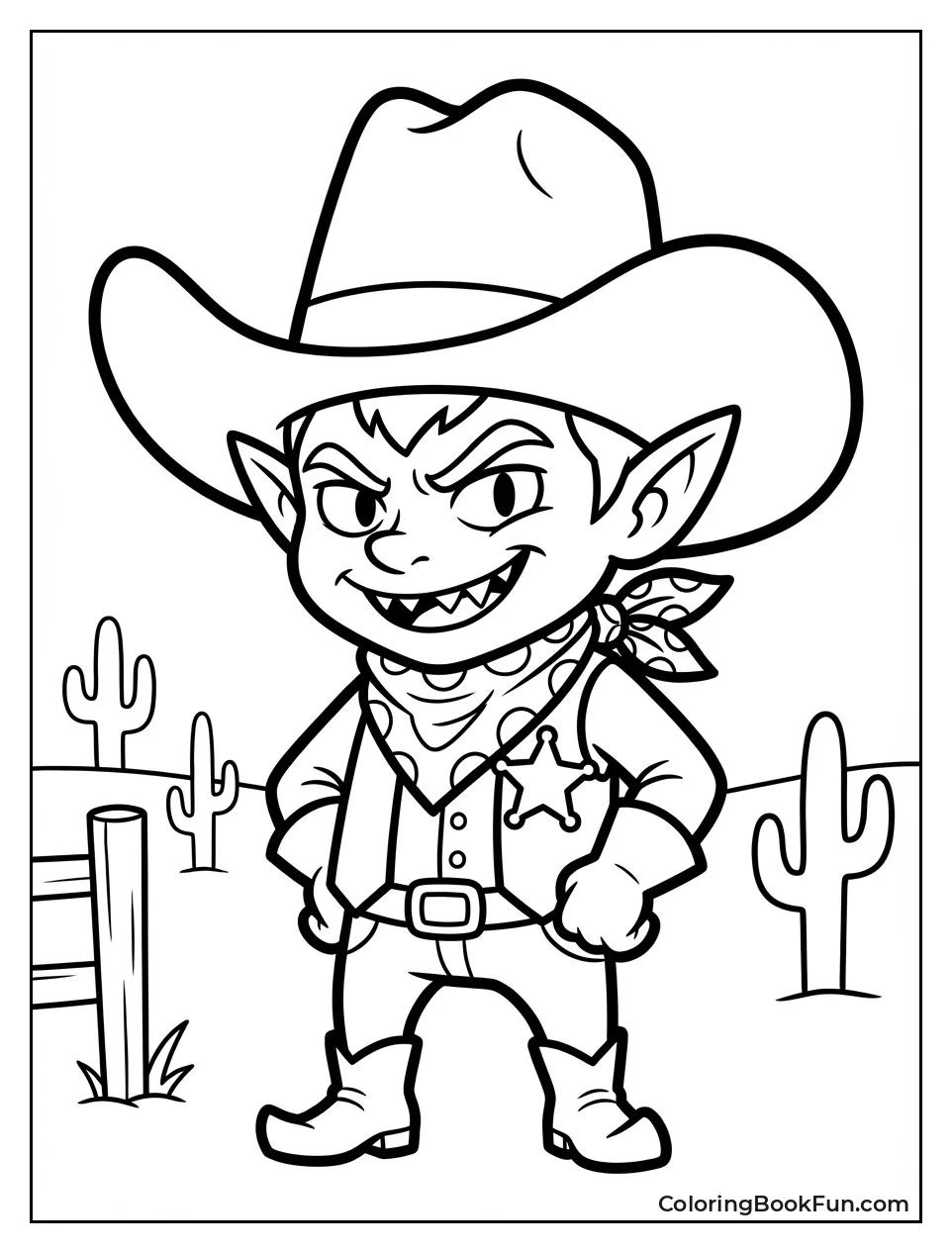 Cowboy Labubu Wears Hat