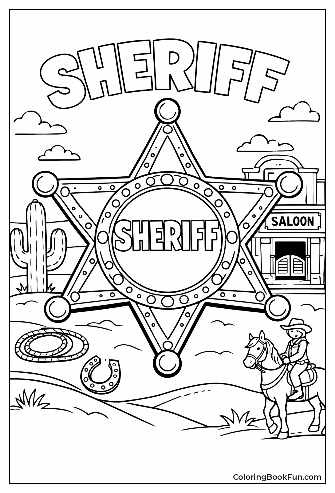 Large Sheriff Badge Design
