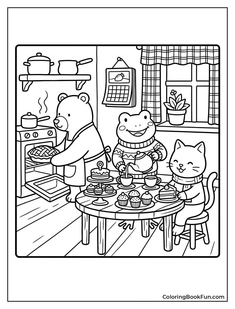 Animals Sharing Warm Pies