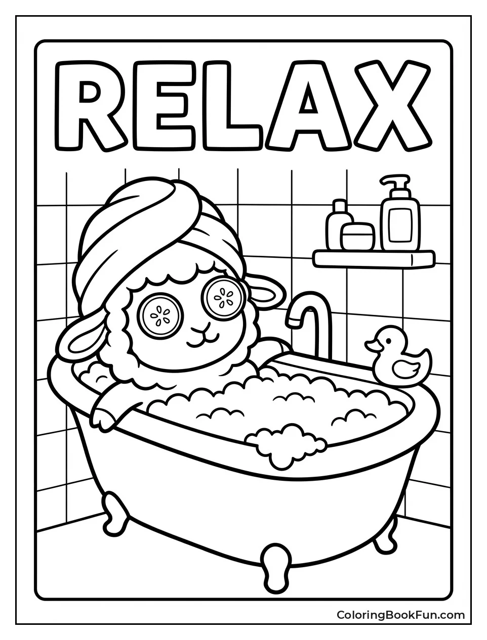 Sheep Relaxing with Cucumbers