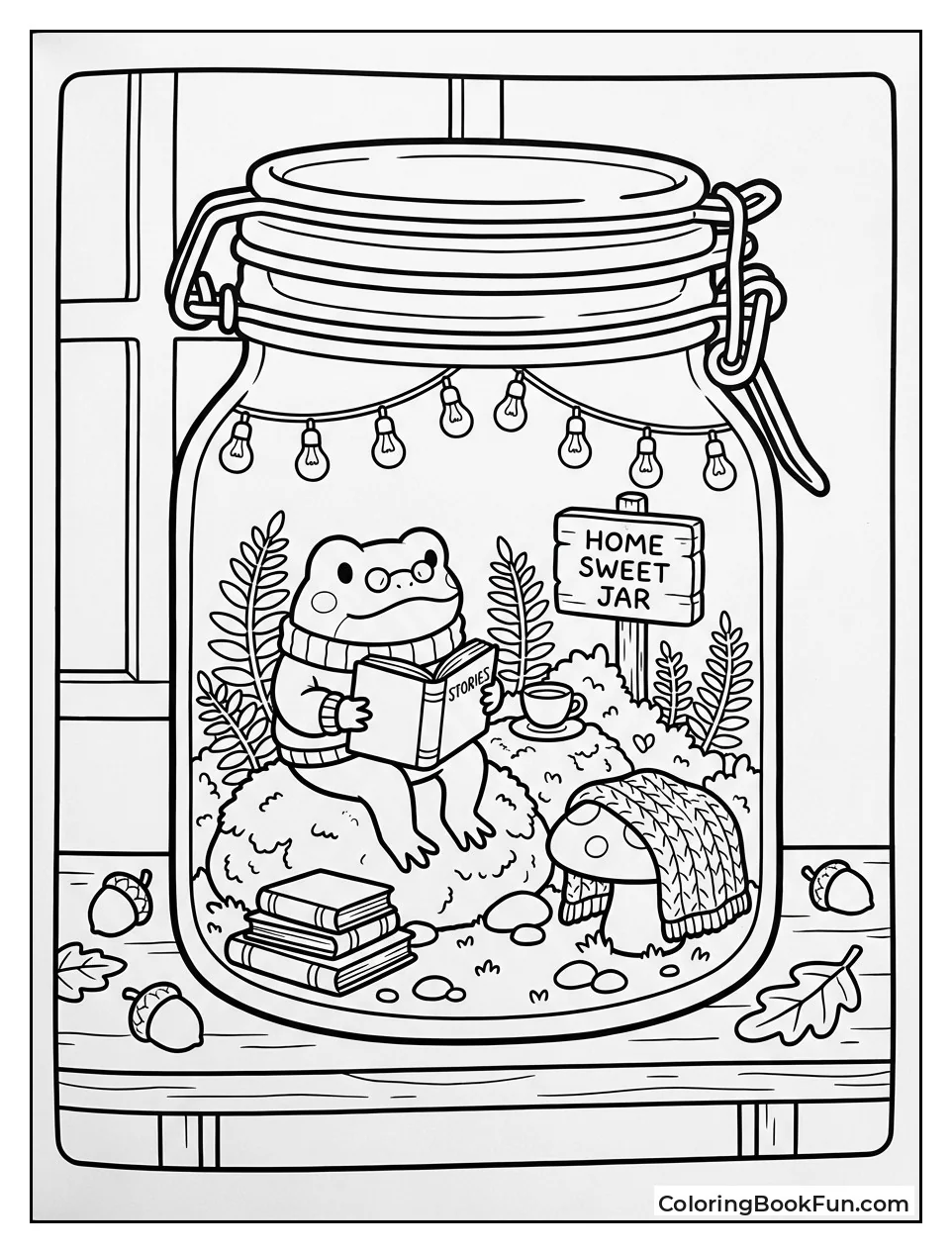 Frog Reading Terrarium Book