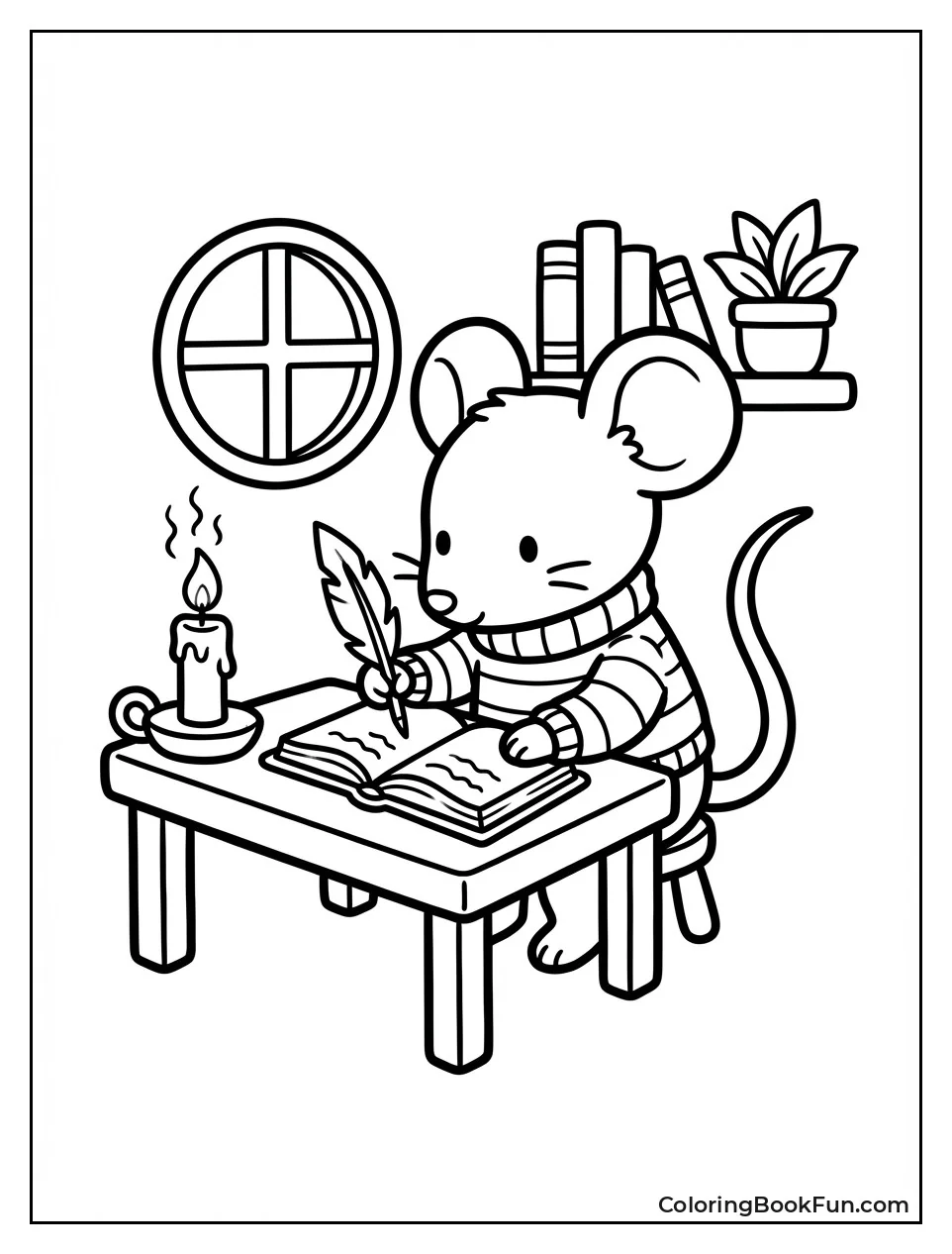 Mouse Writing by Candle