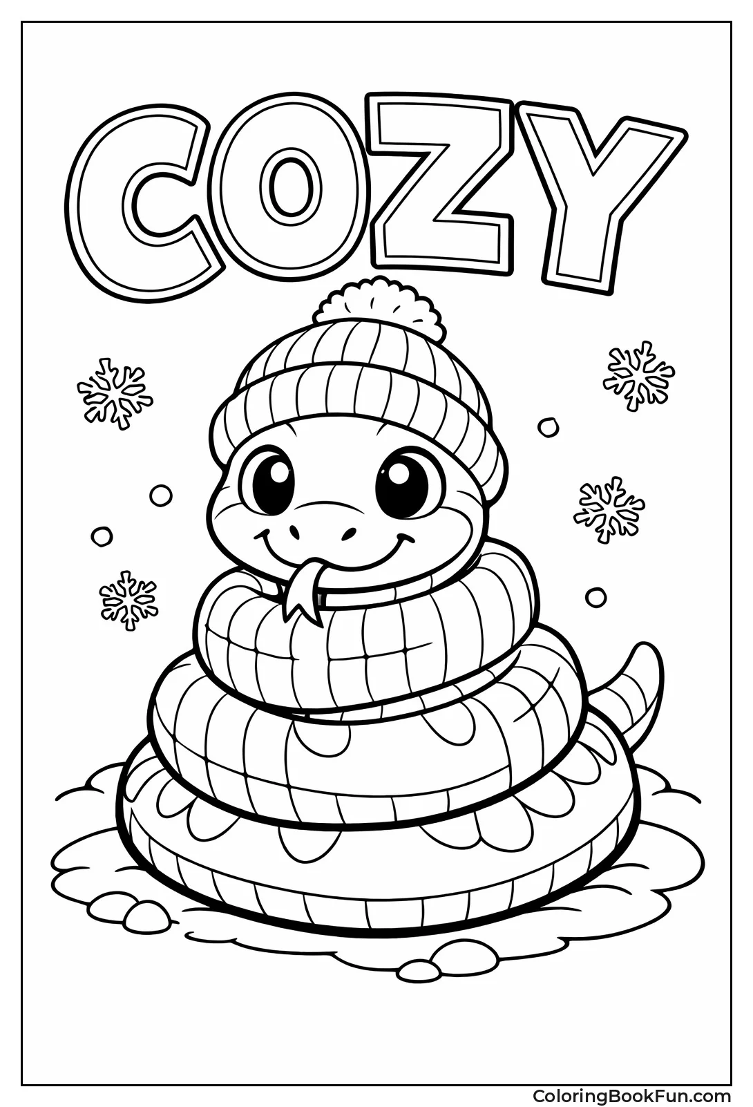 Snake Wears Cozy Scarf