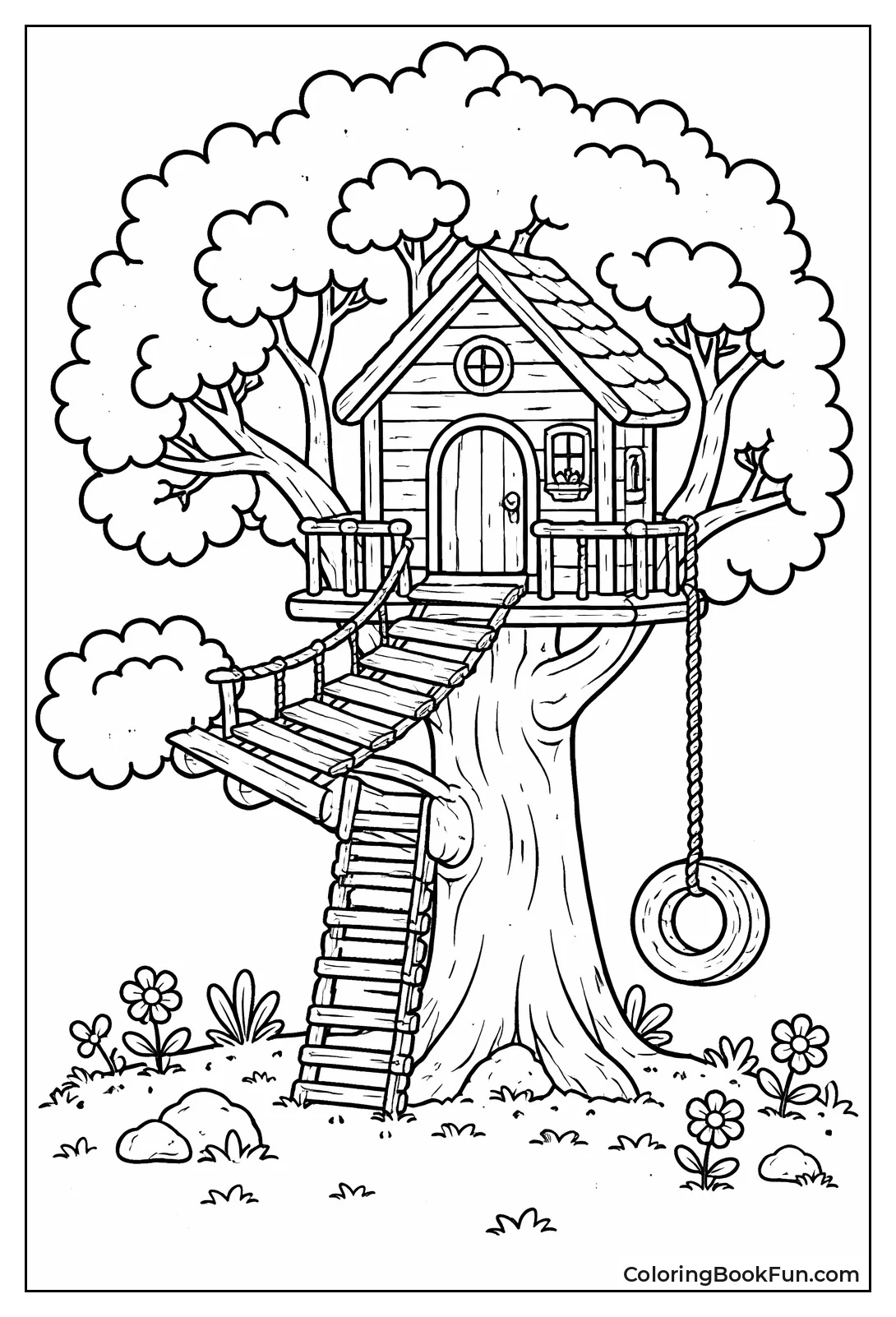 Tiny Cozy Treehouse Room