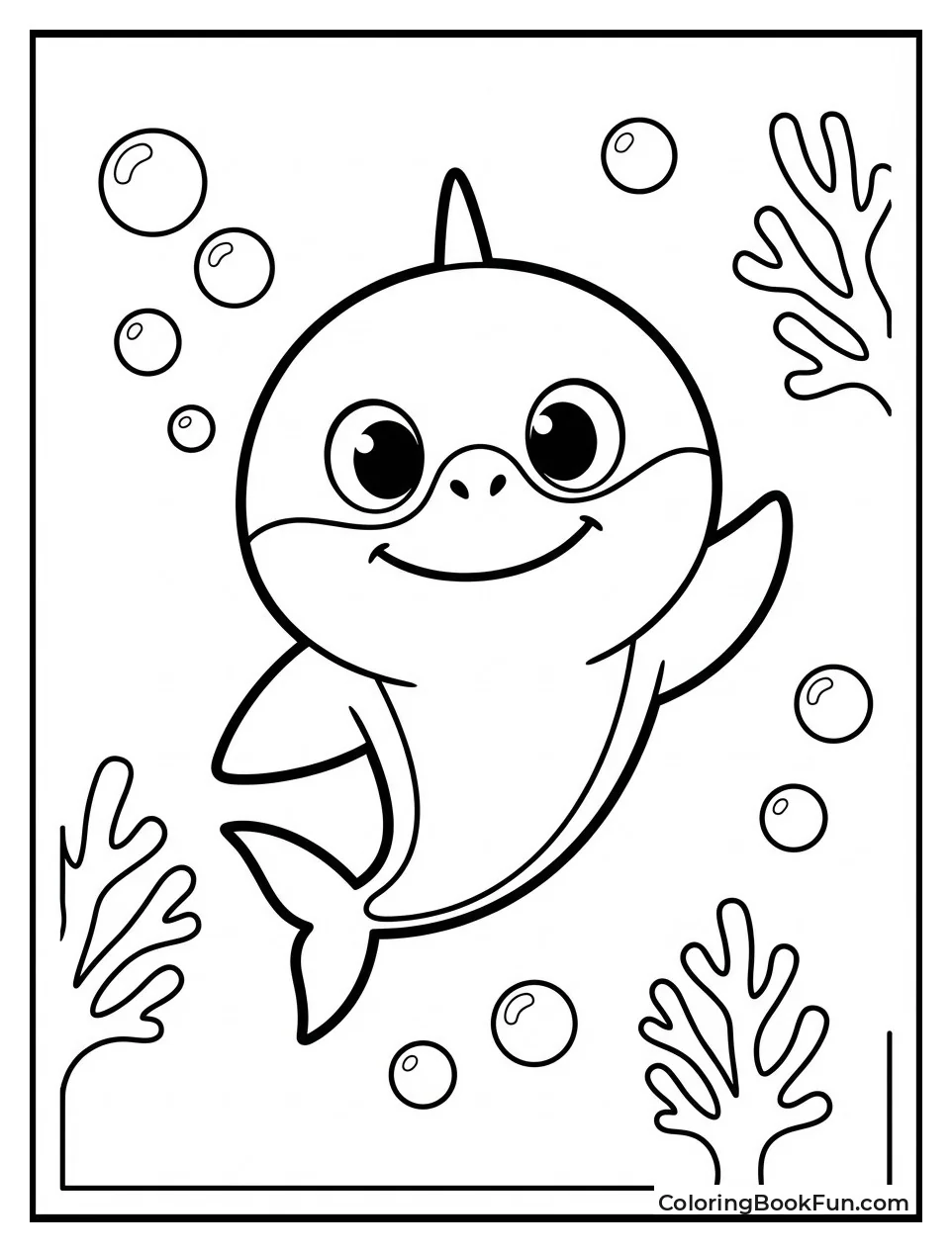 Thick-Line Crayola Baby Shark