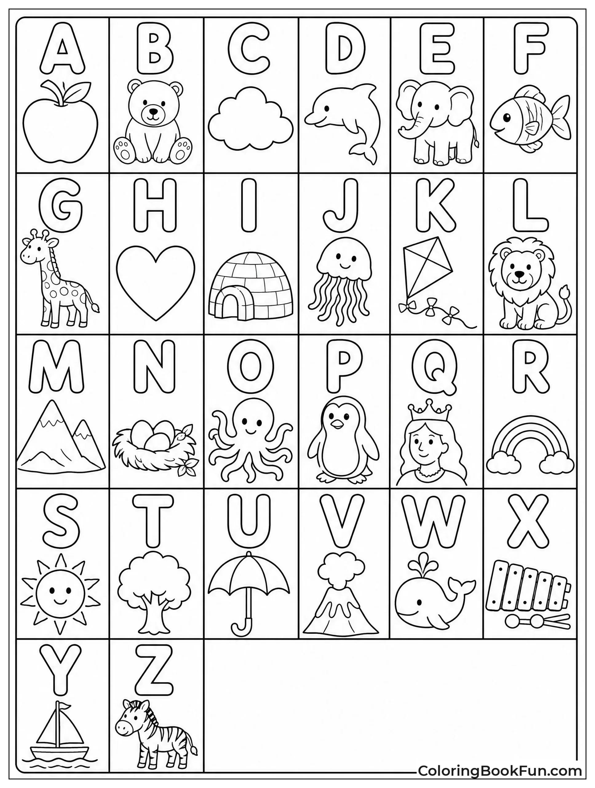 Alphabet with Creation Things
