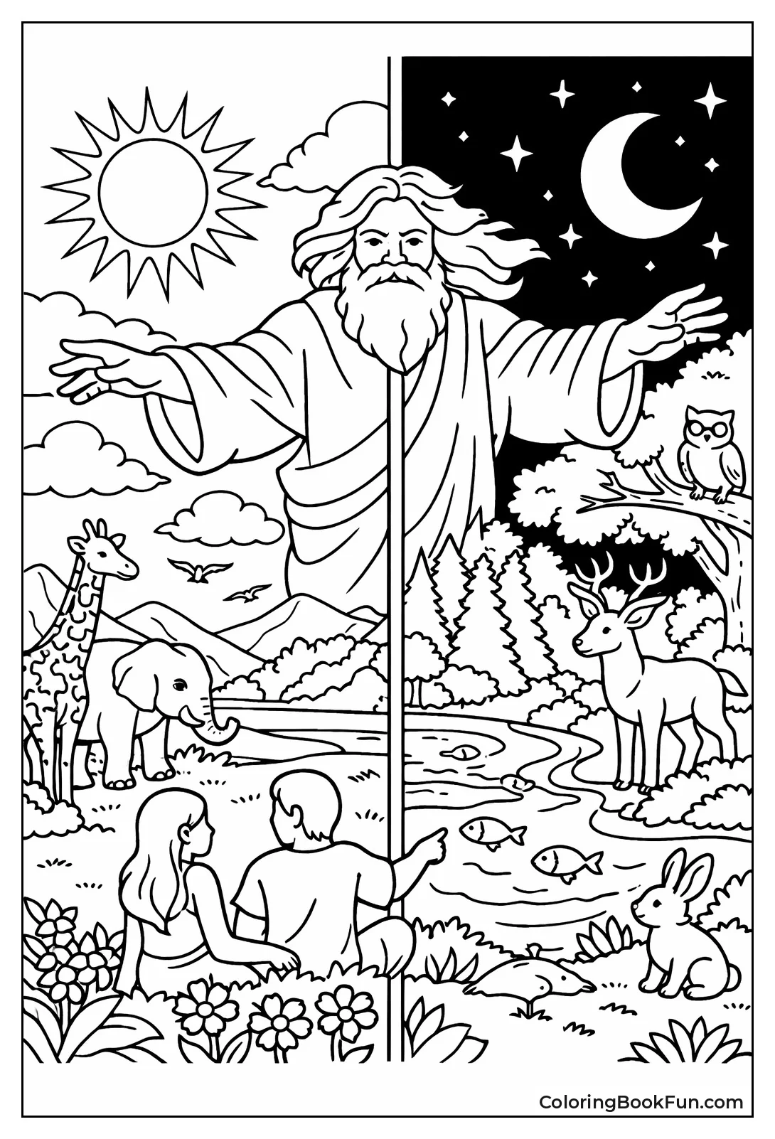 Day Meets Night Scene