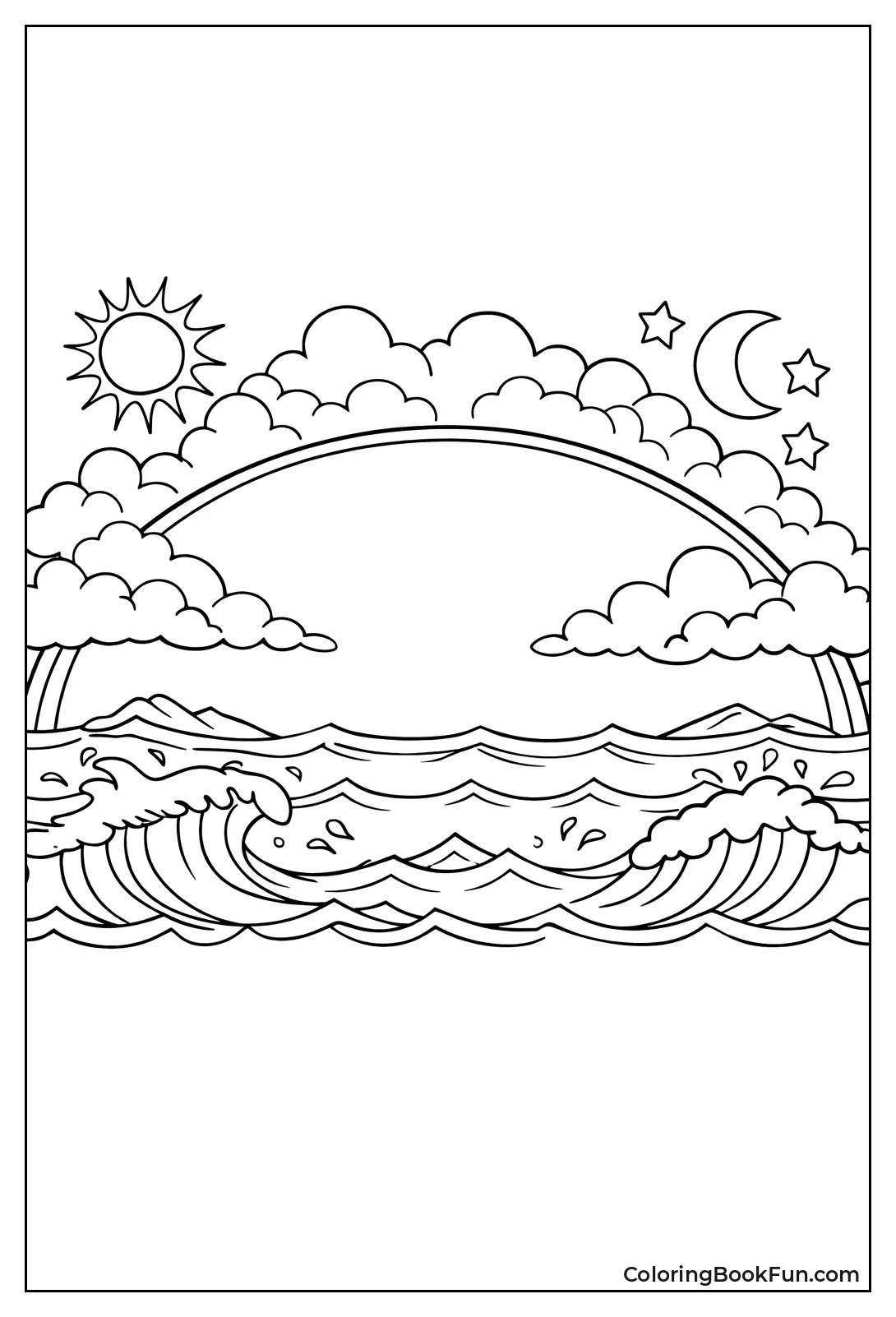 Firmament Splits Ocean Waves