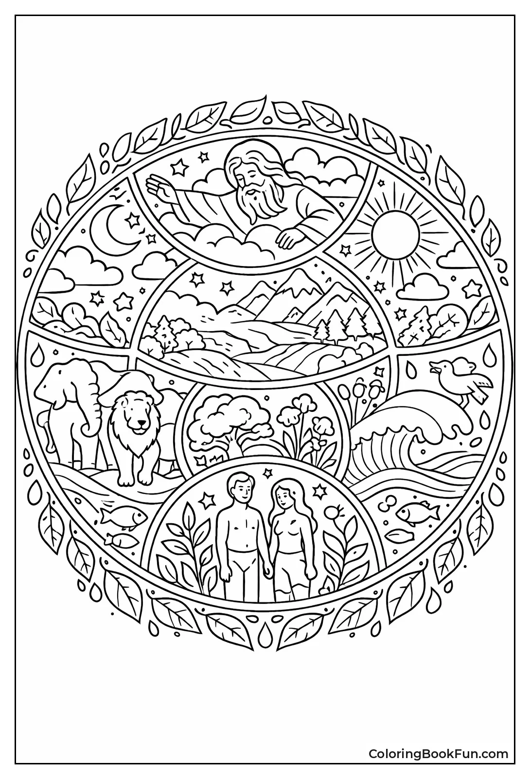 Creation Mandala with Stars