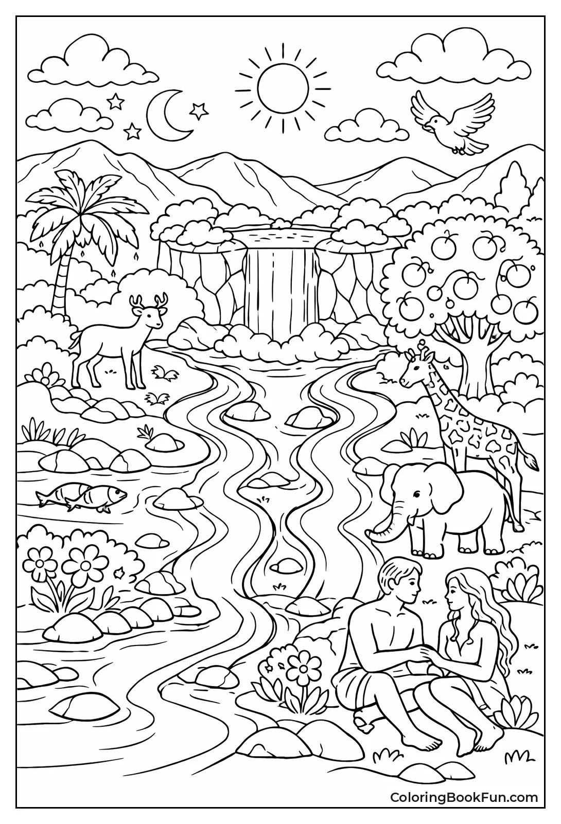 Eden River Flows Four Ways