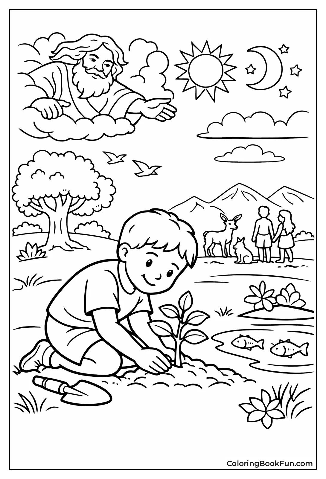 Child Plants Young Sapling