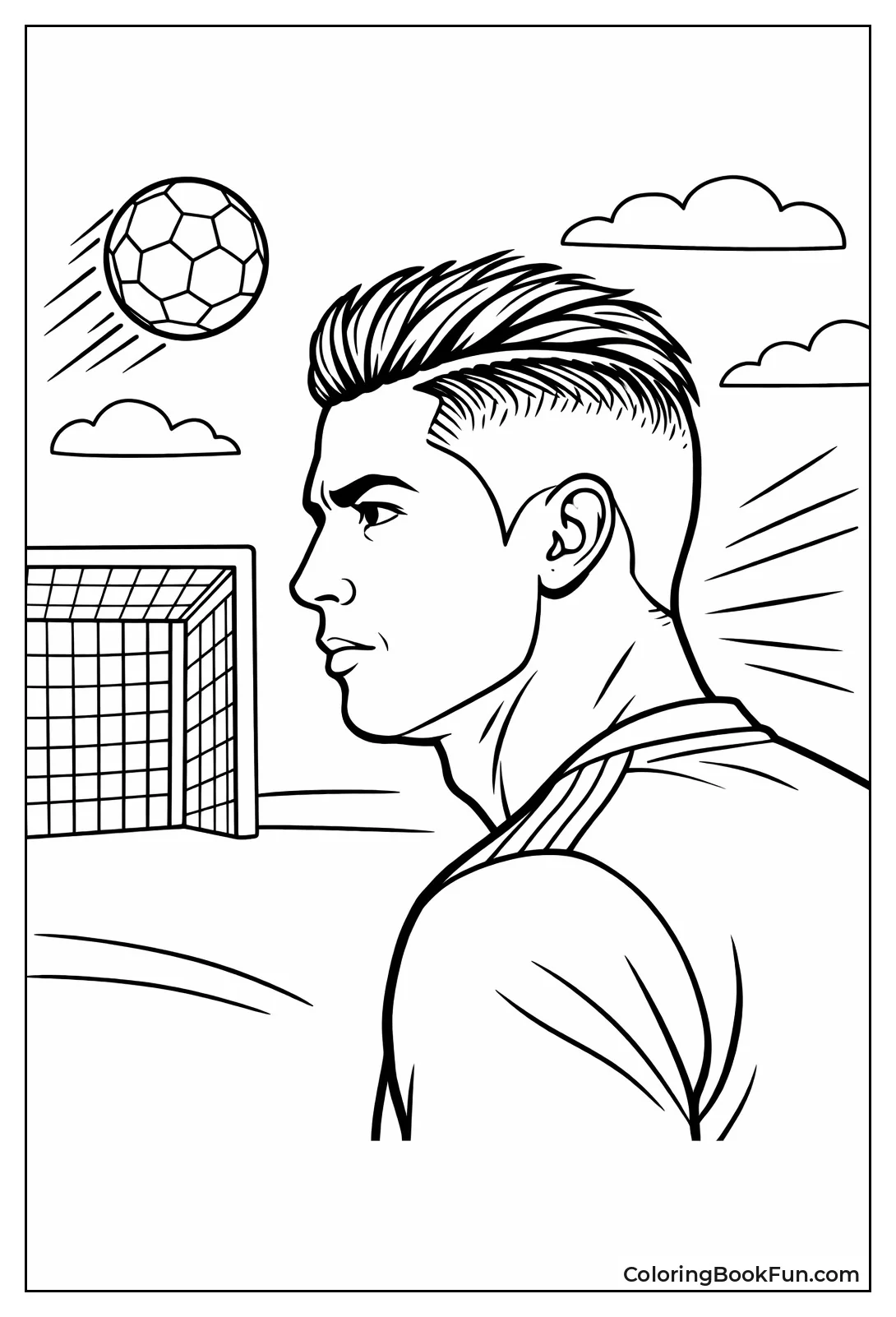 Ronaldo Side Profile View
