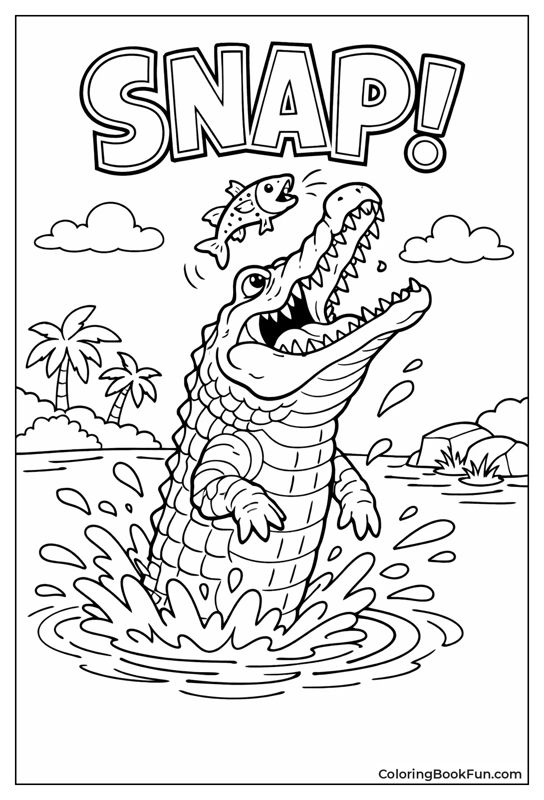 Crocodile Leaping for Prey