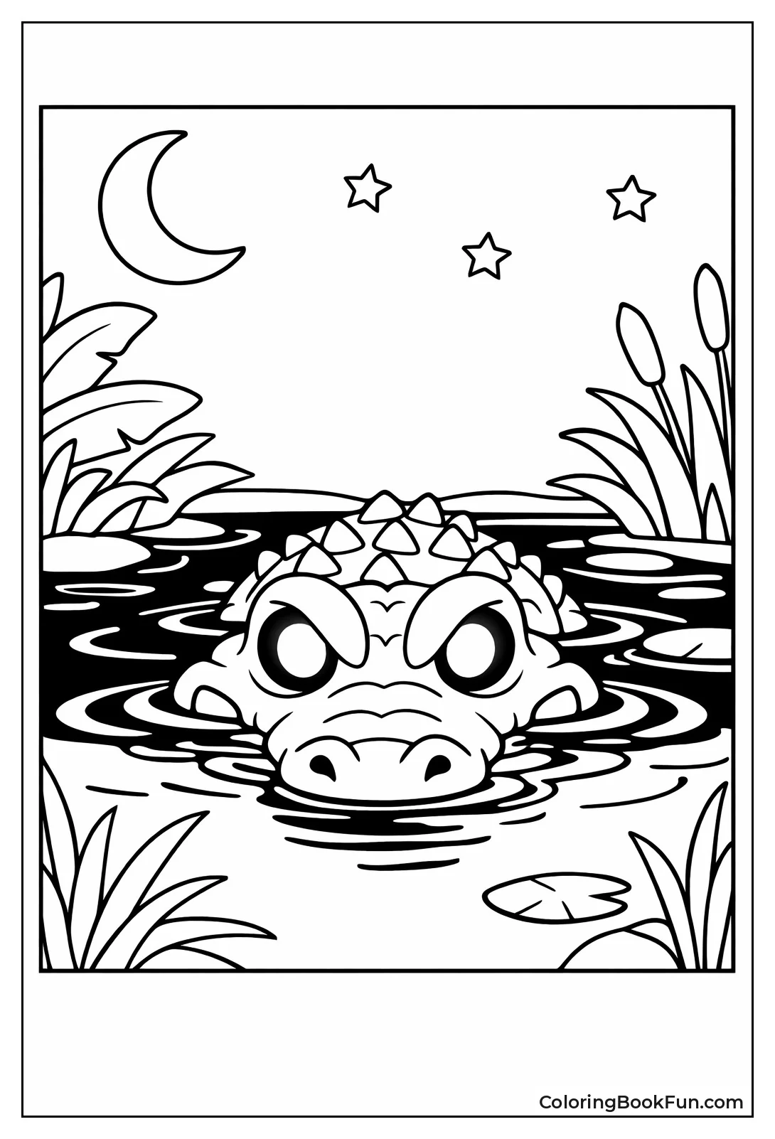 Glowing Eyed Night Crocodile