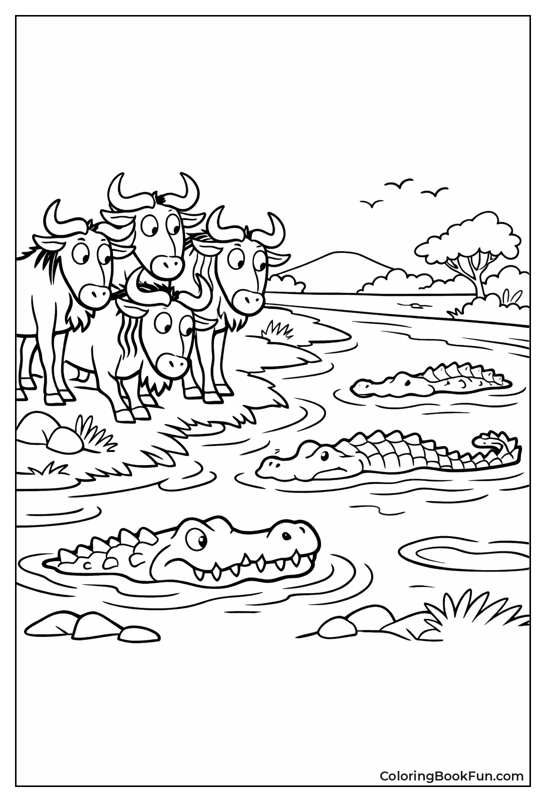 Wildebeest Eye Crocodile River