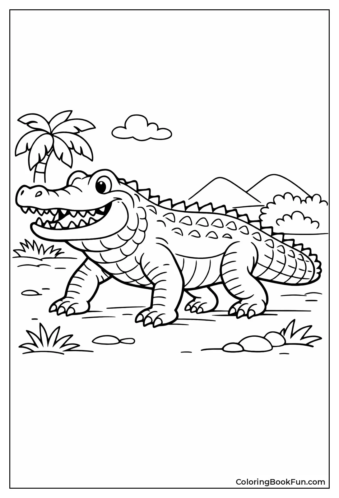 Crocodile Walking High Legs
